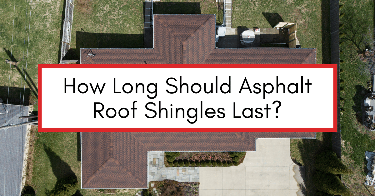 asphalt roof shingles on a single family home