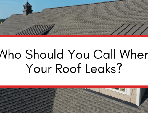 Who Should You Call When Your Roof Leaks?