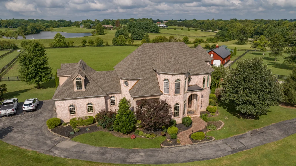 Enhance your home with a new roof – take advantage of our special offers. A beautiful home in Lexington KY with a new roof installed by trusted roofing services specializing in roof replacement and repair.