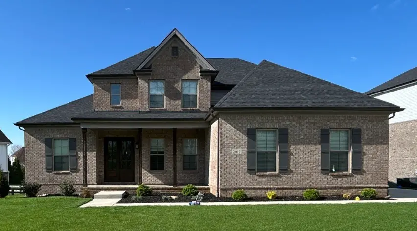 Full roof replacement on a brick home in Lexington, KY completed by AIC Roofing