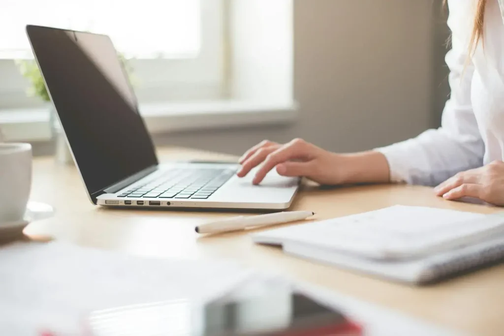 Confident Professional at Work in a Bright Modern Office