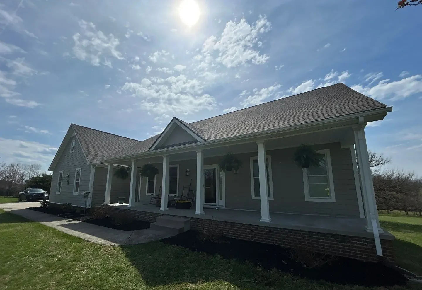 AIC Roofing Completes Roof Replacement in Winchester, KY New roof installation on a single-story home in Winchester, KY, completed by AIC Roofing & Construction.