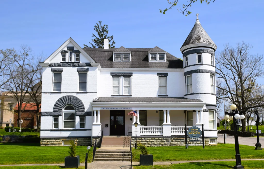 Bluegrass Heritage Museum in Winchester KY with historic architecture and gray roof