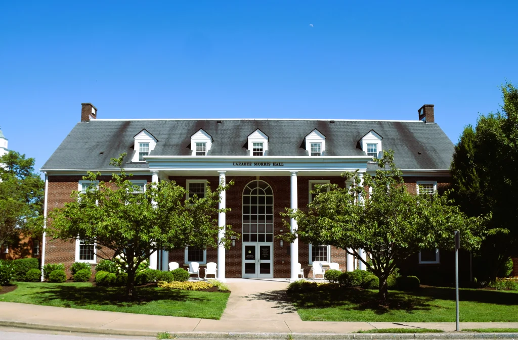 Larabee Morris Hall at Asbury University with clean rooflines perfect for Wilmore roofing evaluations