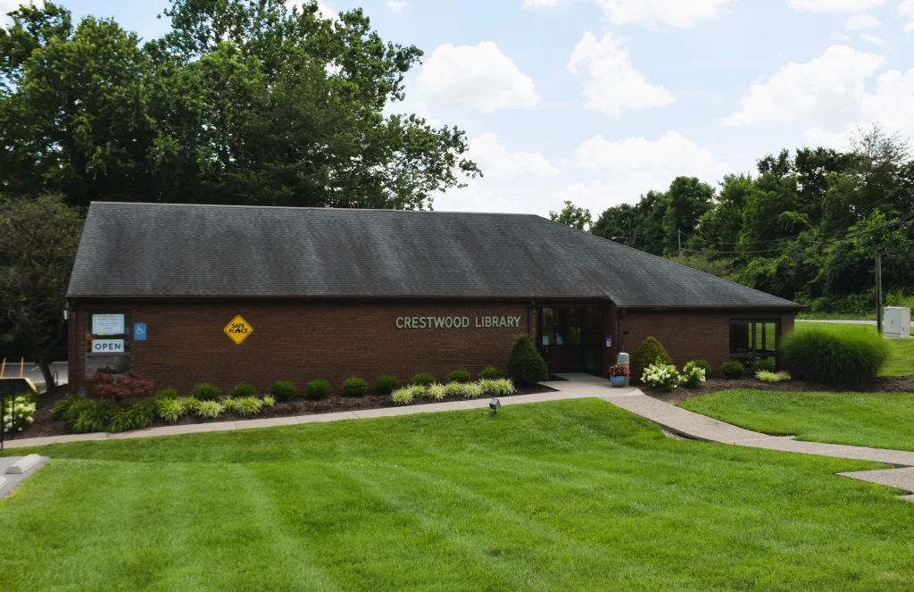Crestwood Public Library with Sloped Roof