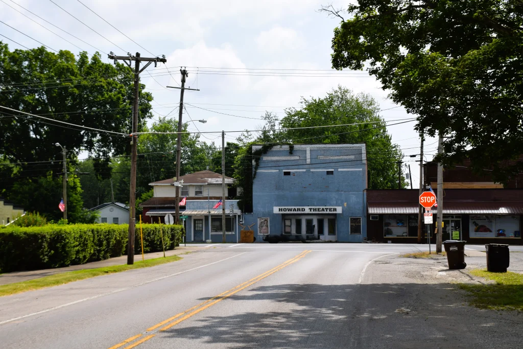 Howard Theater building in downtown Crab Orchard, KY