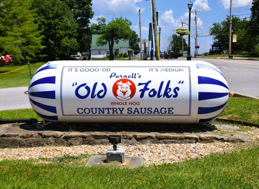Purnell’s Old Folks Sausage tank in Simpsonville KY near homes we service as Simpsonville roofing contractors