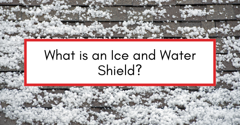 Roll of ice and water shield being installed on a roof to prevent leaks.