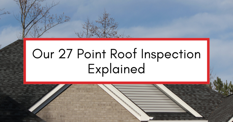 Professional roofer performing a detailed roof inspection on a residential home.