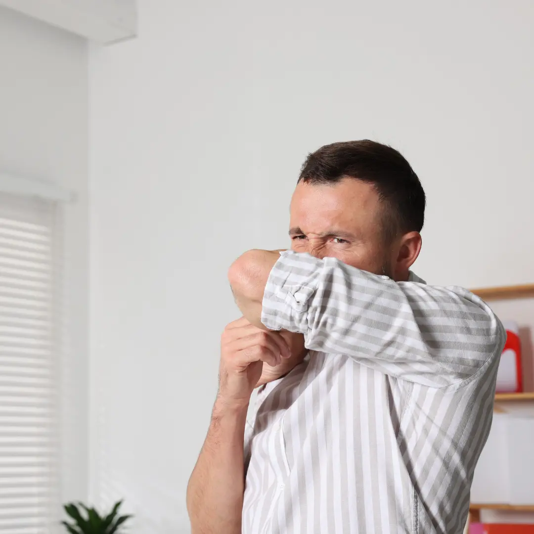 Homeowner noticing a bad smell inside a Pewee Valley KY home caused by a roof leak