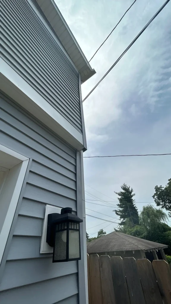 Newly installed siding on a home in Louisville, KY