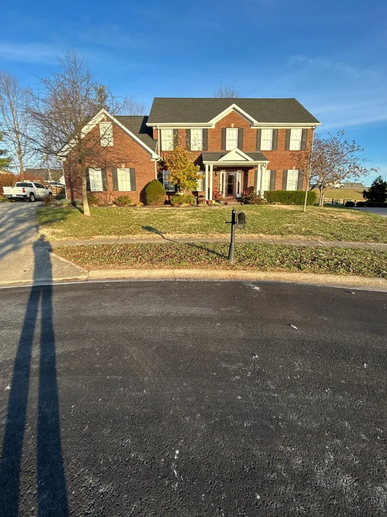 Full roof replacement on a brick home in Versailles, KY