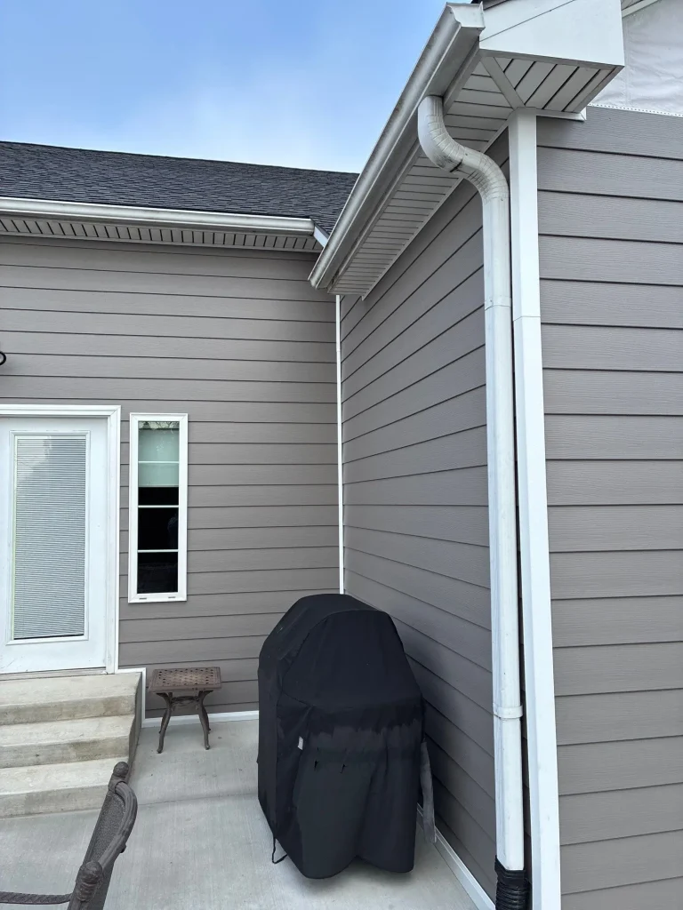 Newly installed horizontal siding on a home in Nicholasville, KY