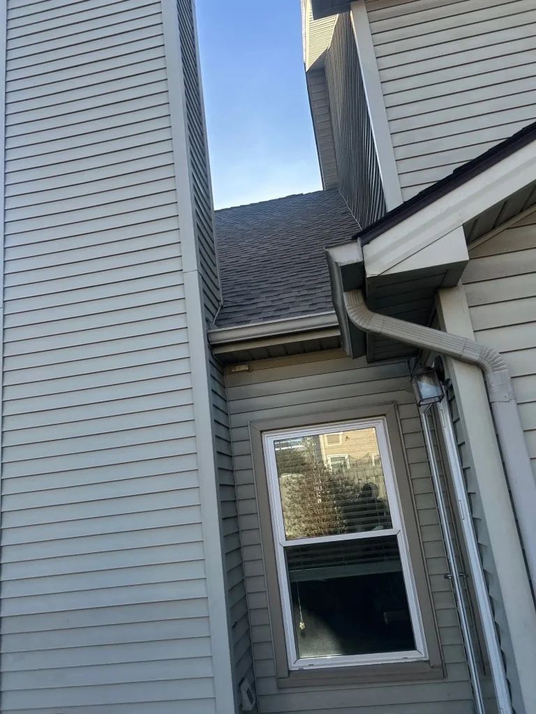 Vinyl lap siding installed on a residential home exterior in Lexington Kentucky