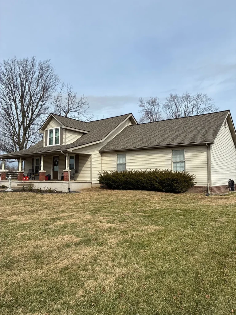 New roof replacement on residential home in Paris KY with architectural asphalt shingles