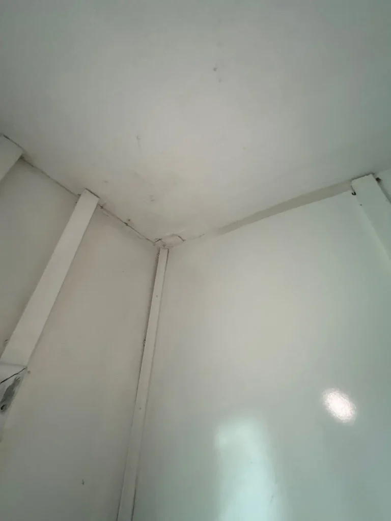 Interior ceiling water damage and staining from roof leak in Richmond KY