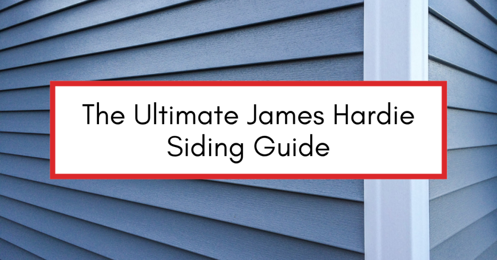 Home exterior featuring James Hardie fiber cement siding with modern design and clean finish