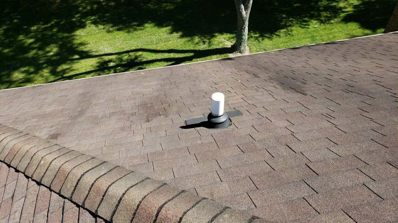 Roof penetration with pipe boot flashing on Richmond KY home for leak protection