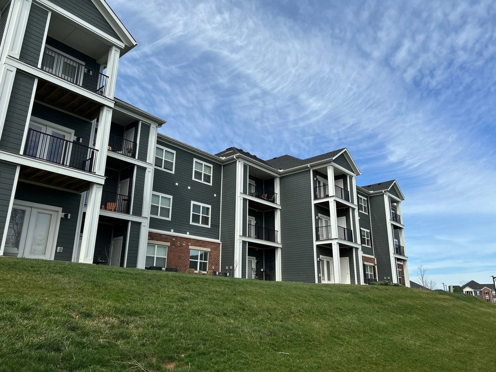 Lexington, KY apartment community with new roofing by AIC Roofing and Construction